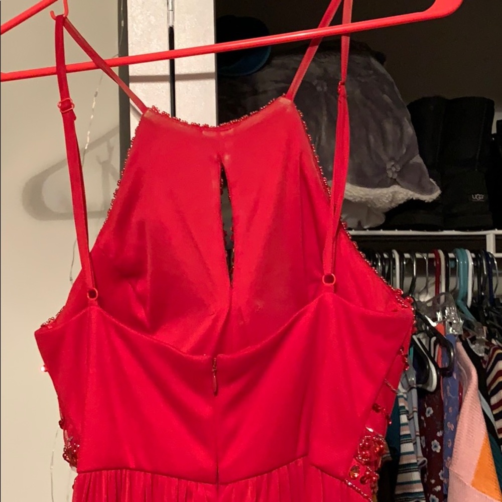 Red prom dress with jewels - Picture 5 of 5